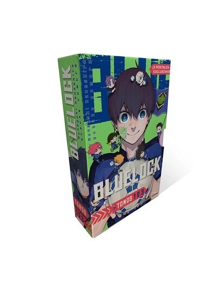 Shonen Starter Set Blue Lock nº 1+2+3 + postales