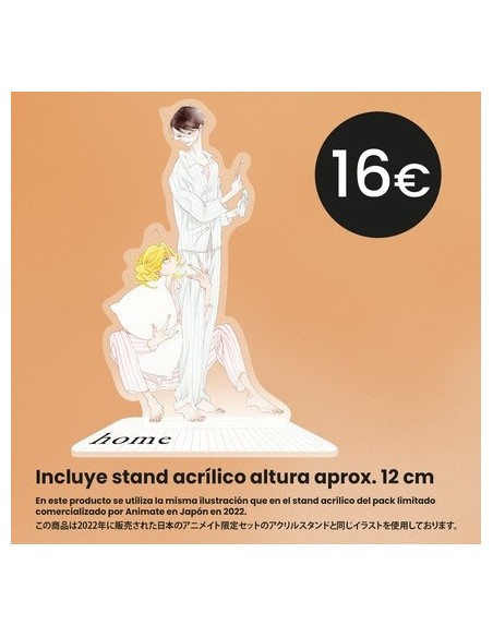 Home + stand acrílico