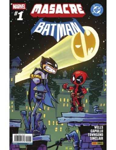 Marvel/DC: Masacre/Batman 01 (Portada Skottie Young)