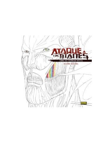 Ataque de los Titanes. Libro para colorear