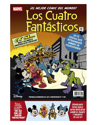Los 4 Fantásticos 07 (Portada alternativa Disney)