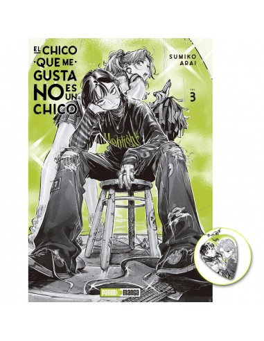 El chico que me gusta no es un chico 03 + púa colgante y portada alternativa