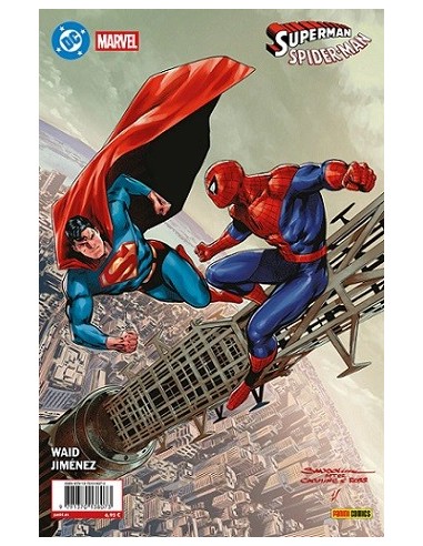 Superman/Spiderman 01 portada Rafa Sandoval