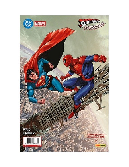 Superman/Spiderman 01 portada Rafa Sandoval