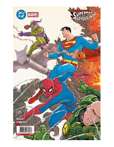 Superman/Spiderman 01 portada Mikel Janín