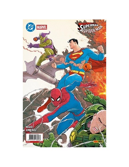 Superman/Spiderman 01 portada Mikel Janín