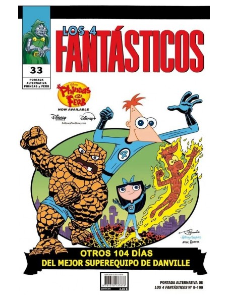 Los 4 Fantásticos 08 ( Portada alternativa Disney)